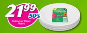 Twinsaver Paper Plates 50’s