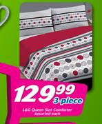 L&G Queen Size Comforter 3 Piece-Each