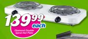 Diamond Double Spiral Hot Plate-Each