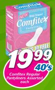 Comfitex Regular Pantyliners 40’s-Each