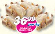 Whole Fresh Chicken 5 Pack-Per Kg