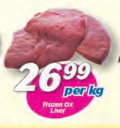 Frozen Ox Liver-Per Kg