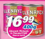 Glenryck Pilchards In Tomato/Chilli Sauce-400g Each