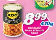 Koo Baked Beans In Tomato Sauce-410g