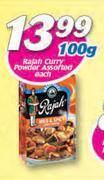 Rajah Curry Powder Assorted-100g