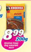 Knorrox Soup Bag Assorted-200g Each