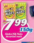 Simba Nik Naks Assorted-150g Each