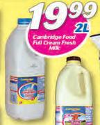 Cambridge Food Full Cream Fresh Milk-2Ltr