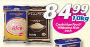 Cambridge Food/Willngton Rice-10Kg Each