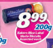Bakers Blue Label Marie Biscuits Assorted-200g Each