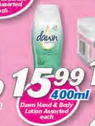 Dawn Hand & Body Lotion Assorted-400ml Each