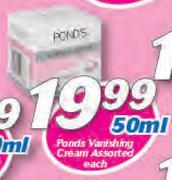 Pond's Vanishing Cream Assorted-50ml Each