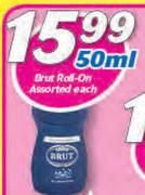 Brut Roll On Assorted-50ml Each