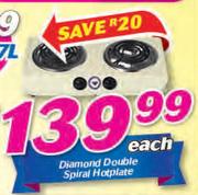 Diamond Double Spiral Hotplate-Each