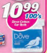 Dove Cotton Ear Buds-100's