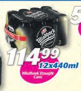 Windhoek Draught Cans-12 x 440ml