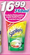 Sunlight Dishwashing Liquid Refill Pouch Assorted-750ml Each