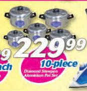 Diamond Stewpan Aluminium Pot Set-10 Piece