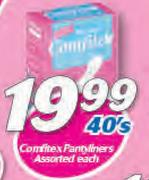 Comfitex Pantyliners Assorted-40's Each