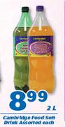Cambridge Food Soft Drink Assorted-2Ltr Each