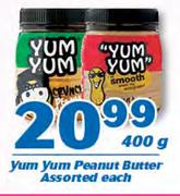 Yum Yum Peanut Butter Assorted-400g Each