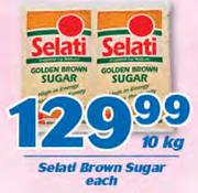 Selati Brown Sugar-10Kg Each