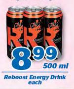 Reboost Energy Drink-500ml Each