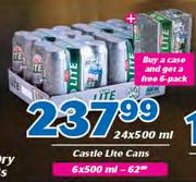 Castle Lite Cans-6x500ml