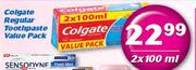 Colgate Regular Toothpaste Value Pack-2x100ml