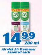 Airwick Air Freshener-280ml Each