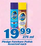 Pledge Furniture Polish-275ml Each