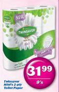 Twinsaver Mini's 2 Ply Toilet Paper-9's