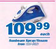 Sunbeam Spray/ Steam Iron SSI-002-Each
