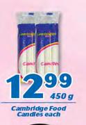 Cambridge Food Candles-450g Each