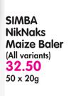 Simba NikNaks Maize Baler (All Variants)-50 x 20gm