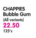 Chappies Bubble Gum (All Variants)-125's