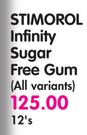 Stimorol Infinity Sugar Free Gum (All Variants)-12's