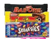 Nestle Mini Bar-One, Tex or Smarties-24's