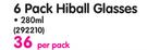 Fng 6 Pack Hiball 280ml Glasses-Per 6 Pack