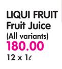 Liqui Fruit Fruit Juice (All Variants)-12 x 1Ltr