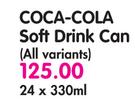 Coca-Cola Soft Drink Can (All Variants)-24 x 330ml