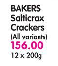 Bakers Salticrax Crackers (All Variants)-12 x 200gm