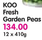 Koo Fresh Garden Peas-12x410g