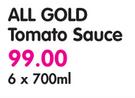 All Gold Tomato Sauce-6x700ml