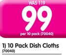 10 Pack Dish Cloths-Per 10 Pack