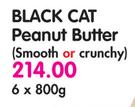 Black Cat Peanut Butter(Smooth Or Crunchy)-6x800g