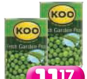 Koo Fresh Garden Peas-12x410g