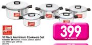 10 Piece Aluminium Cookware Set-Per Set