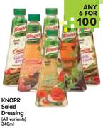 Knorr Salad Dressing(All Variants)-6x340ml