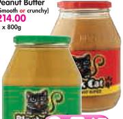 Black Cat Peanut Butter(Smooth Or Crunchy)-800g